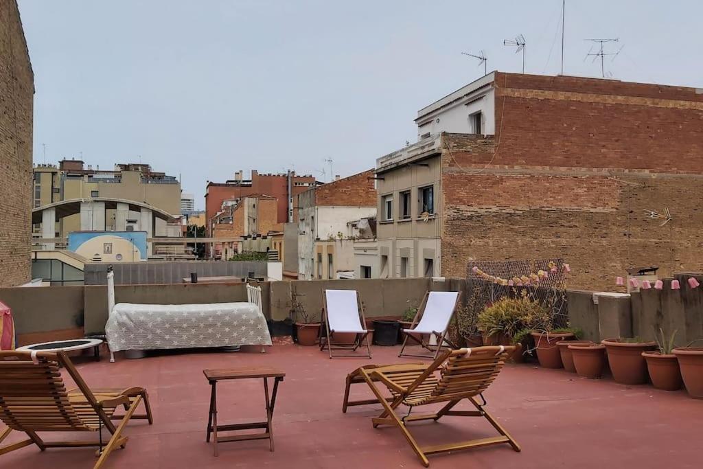Small Room In Sants With Huge Terrace 바르셀로나 외부 사진