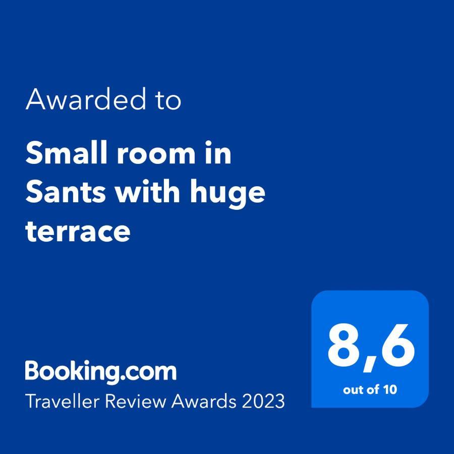 Small Room In Sants With Huge Terrace 바르셀로나 외부 사진